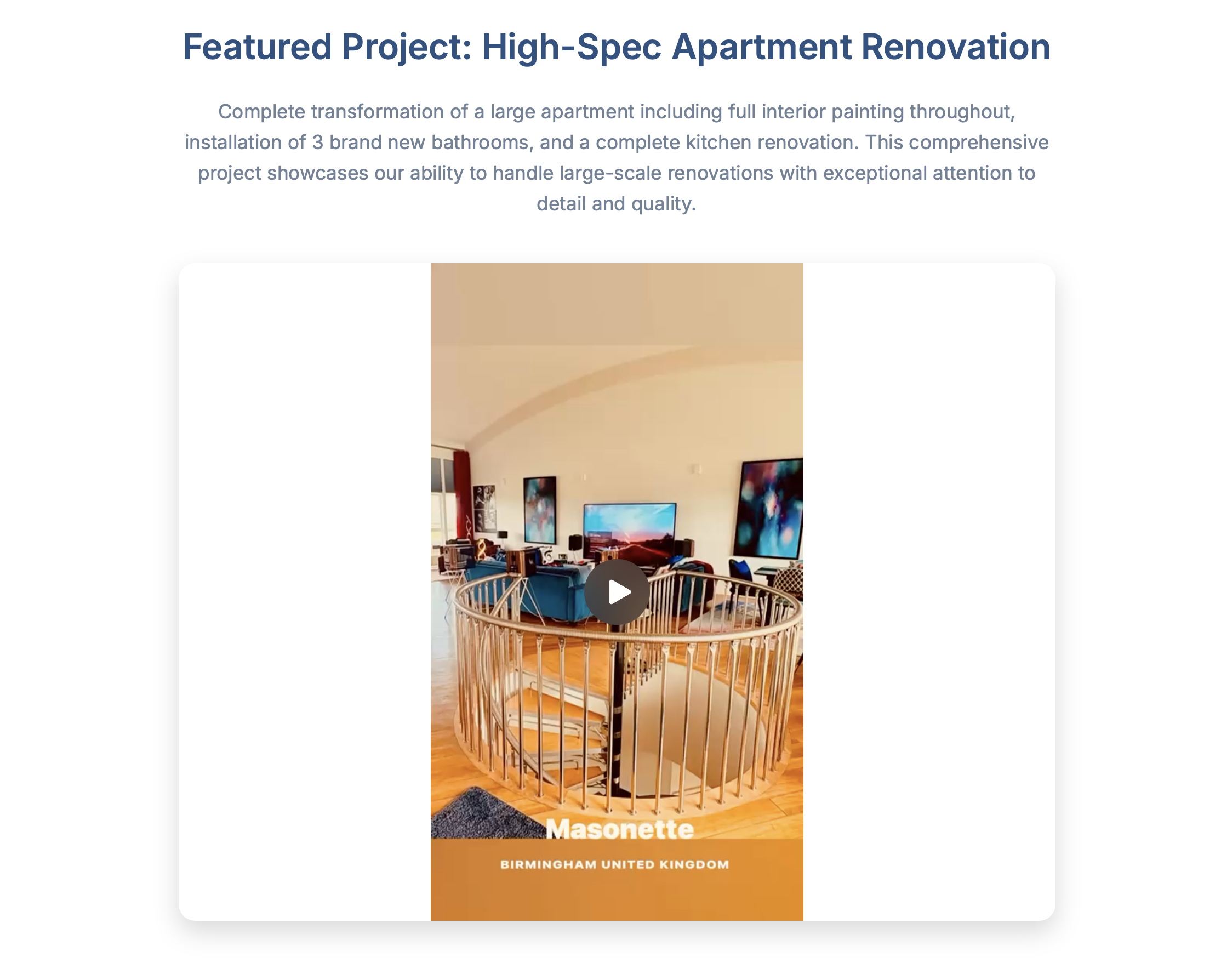 Featured project video